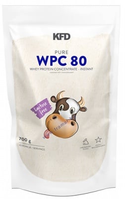 КФД НУТРИШЪН ПЮР СУРОВАТЪЧЕН ПРОТЕИН КОНЦЕНТРАТ WPC80 БЕЗ ЛАКТОЗА 700 гр.
