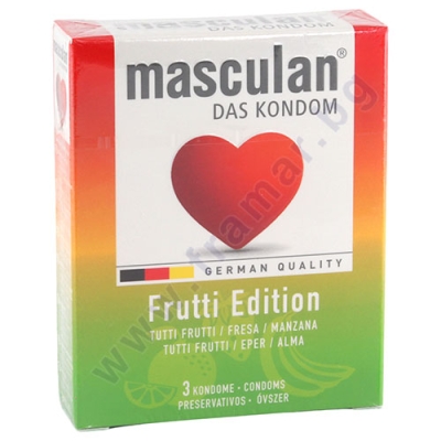 МАСКУЛАН ПРЕЗЕРВАТИВИ FRUTTI EDITION * 3