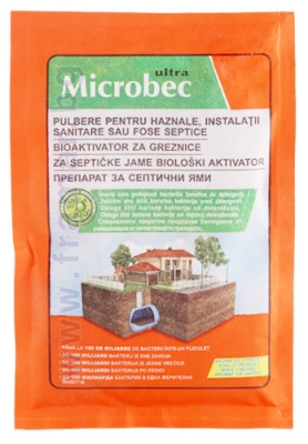 БРОС MICROBEC ПРЕПАРАТ ЗА СЕПТИЧНИ ЯМИ И ДОМАШНИ ПРЕЧИСТВАТЕЛНИ СТАНЦИИ 25 г