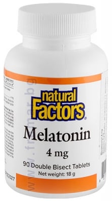 МЕЛАТОНИН таблетки 4 мг * 90 NATURAL FACTORS
