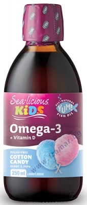 СИЙ ЛИШЪС ОМЕГА - 3 1500 мг + ВИТАМИН Д3 400 IU ЗА ДЕЦА течен 250 мл НАТУРАЛ ФАКТОРС