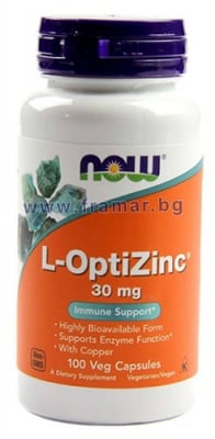 НАУ ФУДС L - ОПТИЦИНК капсули 30 мг * 100