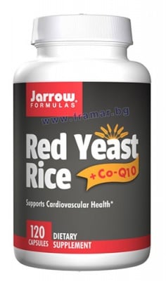 ДЖАРОУ ФОРМУЛАС ЧЕРВЕНА ОРИЗОВА МАЯ + КОЕНЗИМ Q10 капсули * 120