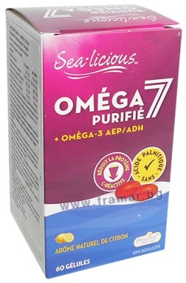 СИЙ ЛИШЪС ОМЕГА - 7 + ОМЕГА - 3 капсули 210 мг * 60 НАТУРАЛ ФАКТОРС