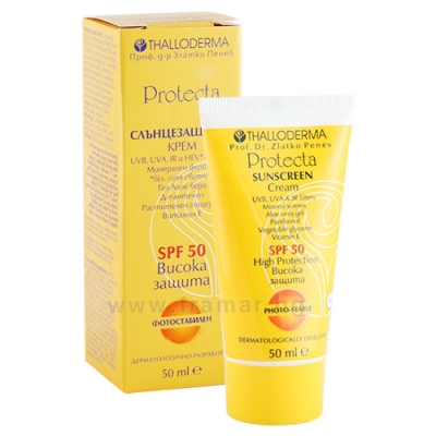 ТАЛОДЕРМА СЛЪНЦЕЗАЩИТЕН КРЕМ ЗА ЛИЦЕ SPF50 50 мл