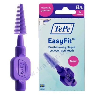 ИНТЕРДЕНТАЛНА ЧЕТКА ЗА ЗЪБИ ТЕПЕ ИЗИ ФИТ M/L * 6