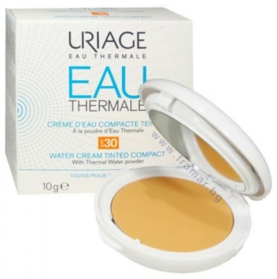 ТЕРМАЛ КРЕМ - ПУДРА СЪС SPF 30 - универсален цвят адаптиращ се към кожата - 10 гр.