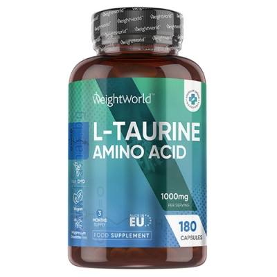 УЕЙТ УЪРЛД L-ТАУРИН капсули 500 мг * 180 