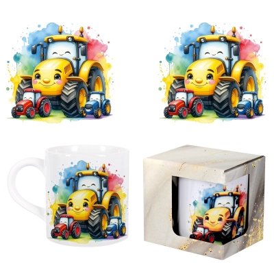 Детска чаша "Трактор" в кутия /150 милилитра/