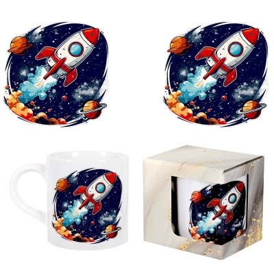 Детска чаша "Космос" в кутия /150 милилитра/