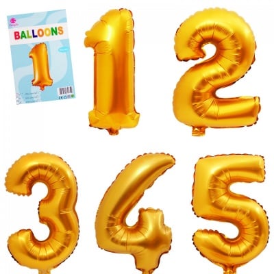 Балони - Цифри - 36 см - 1 брой