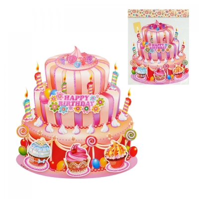 Парти украса 3D "HAPPY BIRTHDAY"