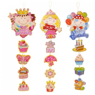 Парти украса 3D HAPPY BIRTHDAY