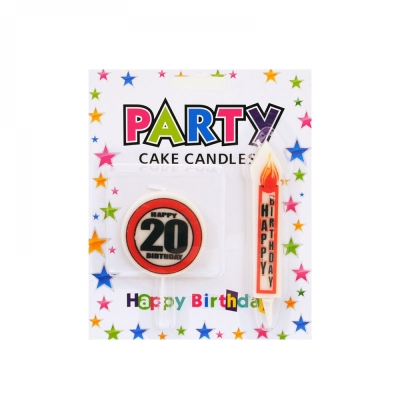 Юбилейни свещи "HAPPY BIRTHDAY"