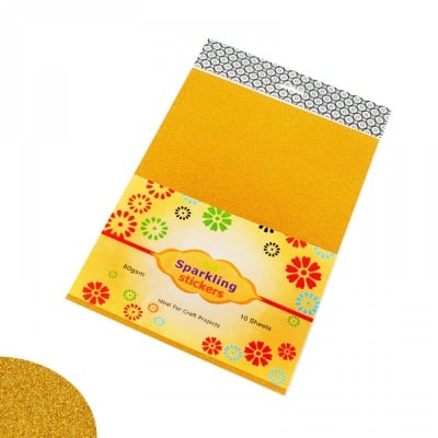 Брокатени стикерни листи А4 /златисти/