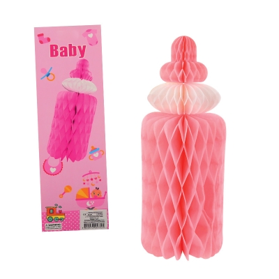 Парти украса "Бебешко шише" /розов/