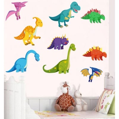 Стикер за лепене &quot;Динозаври&quot; /подходящ за декорация на дома/