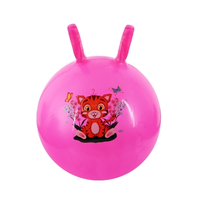 Надуваема топка за скачане с дръжки