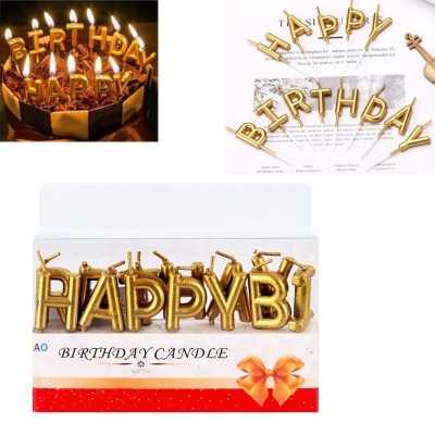 Свещички надпис "Happy Birthday"