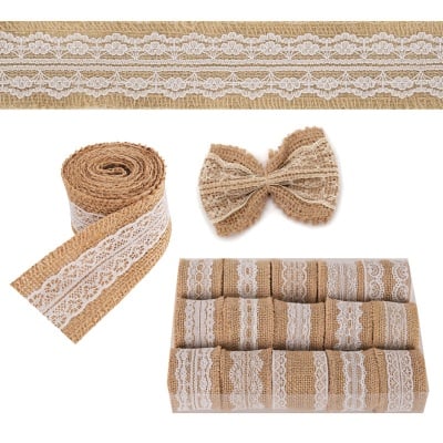 Лента Зебло с дантела за декорация /2 метра/