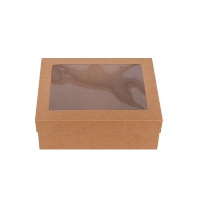 Кутия с капак и прозорец /правоъгълна/