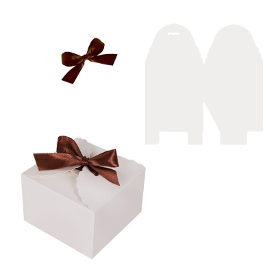 Кутия с панделка /квадрат/