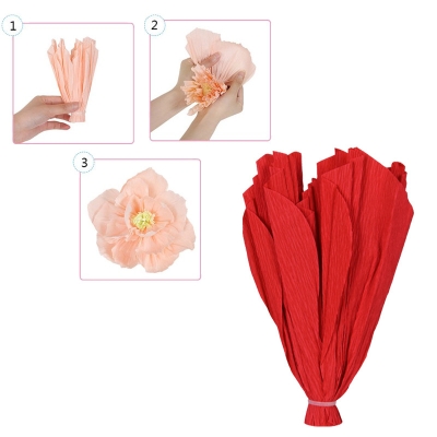 Парти украса "Цвете" /креп хартия/