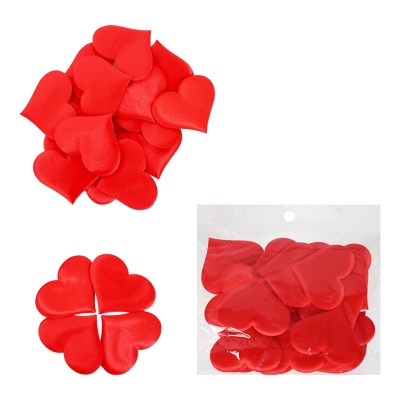 Сърца за декорация /25 броя текстил/