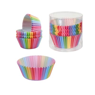 Хартиени форми за мъфини в ПВЦ /100 броя/