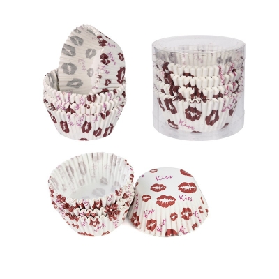 Хартиени форми за мъфини в ПВЦ /100 броя/