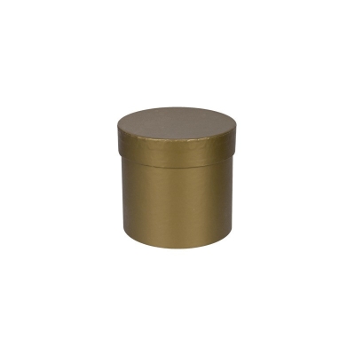 Подаръчна кутия цилиндър - старо злато