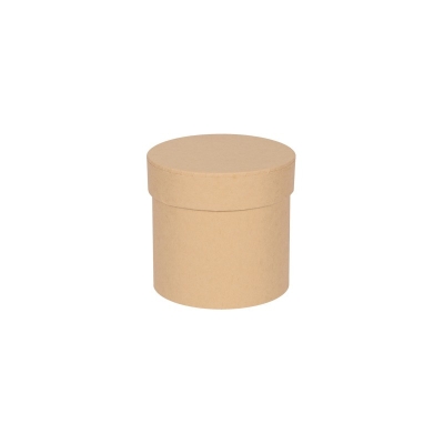 Подаръчна кутия цилиндър - бежово