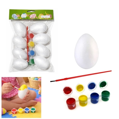 Комплект за творчество "Великденско яйце" /8 броя - стиропор/