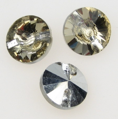 Висулка кристал кръг 14x5 мм дупка 1.5 мм -5 броя