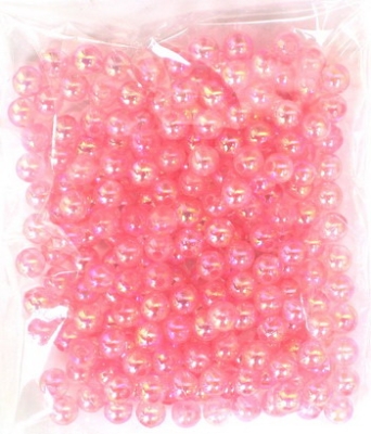 Кристални мъниста с форма на топче 8 мм дупка 2 мм цвят мента дъга -20 грама ~80 броя 