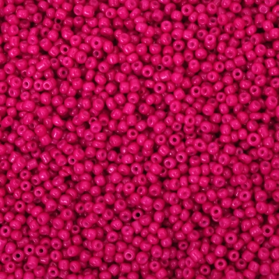 Мъниста стъклена 3 мм плътна циклама тъмна -50 грама