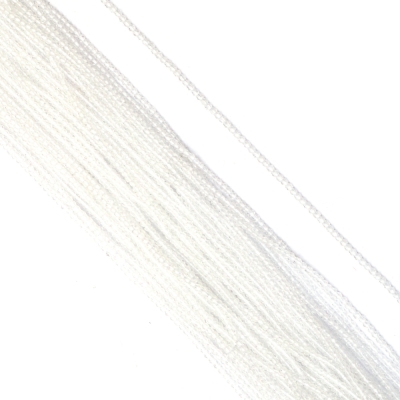 Наниз от кристални мъниста топче 3 мм дупка 1 мм фасетиран прозрачен цвят бял ~130 броя