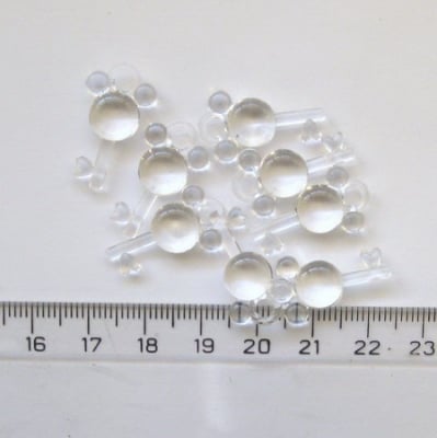 Висулка кристал ключе 23 мм прозрачна -50 грама