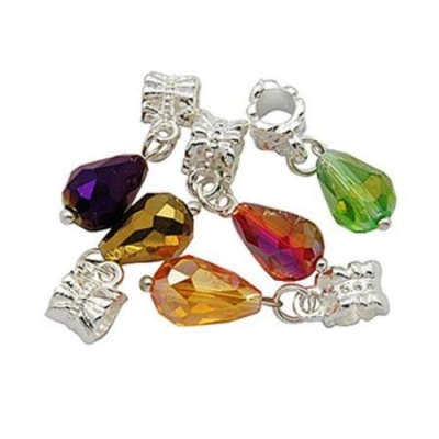 Висулка АРТ метал 29x8x4.5 мм дупка 4.5 мм капка АСОРТЕ