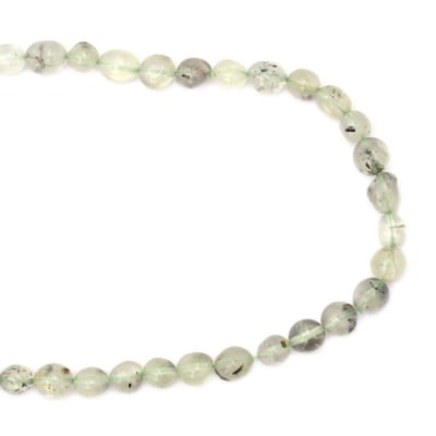 Наниз мъниста полускъпоценен камък ПРЕНИТ 7~11x8~15 мм ~40 броя