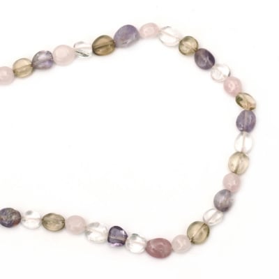 Наниз мъниста полускъпоценен камък АСОРТЕ КАМЪНИ 7~11x8~18 мм ~38 броя