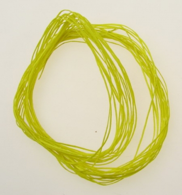 Шнур памук с восък 1x0.4 мм жълт -20 метра
