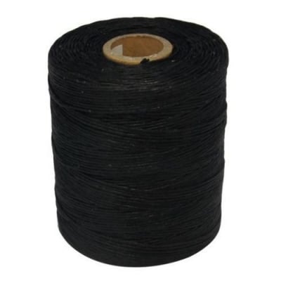 Шнур памук с восък 1.5 мм черен ~548 метра