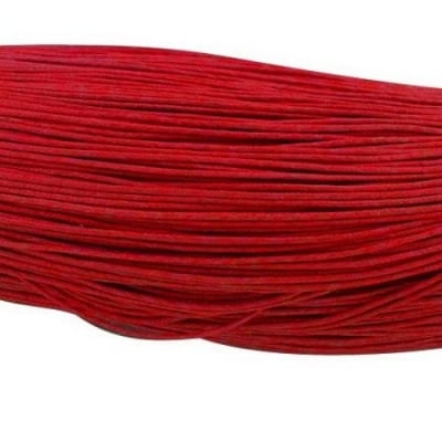 Шнур памук колосан 0.7 мм червен ~78 метра