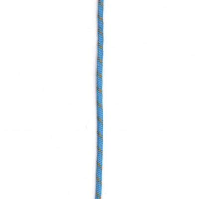 Паракорд /парашутно въже/ 3 мм цвят син небесно с жълто - 1 метър