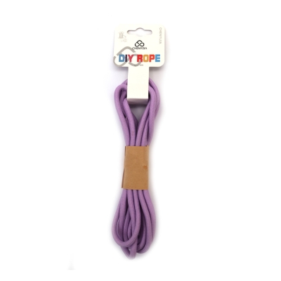 Полиестерно DIY Паракорд /парашутно въже/ въже 5 мм цвят светло лилаво ~3 метра