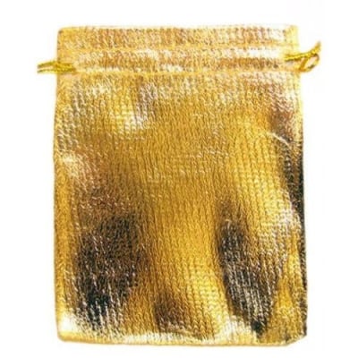 Торбичка за бижута 70х85 мм злато