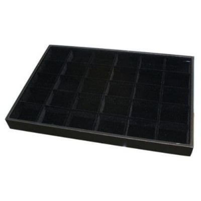 Кутия за бижу 240x350x30 мм 30 отделения черна
