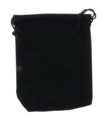 Торбичка за бижута 90x70 мм кадифе черна