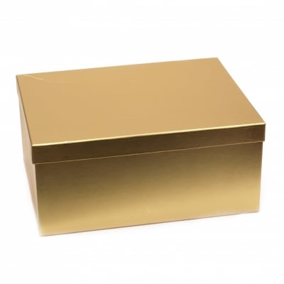 Кутия за подарък 22.5x16x9.5 см цвят злато